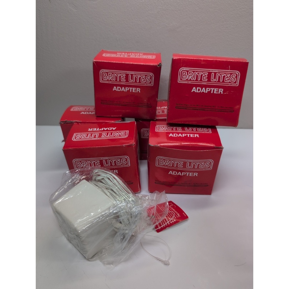 Lot 6Department 56 Brite Lites Adapter #52256 Class 2 Transformers Power Supply